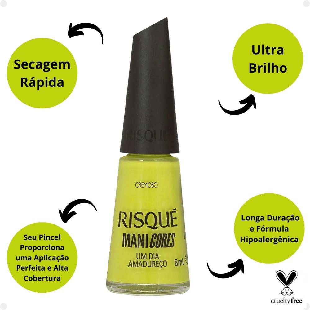 Esmalte Cremoso Risqué ManiCores Um Dia Amadureço 8ml Um dia Amadureço 2