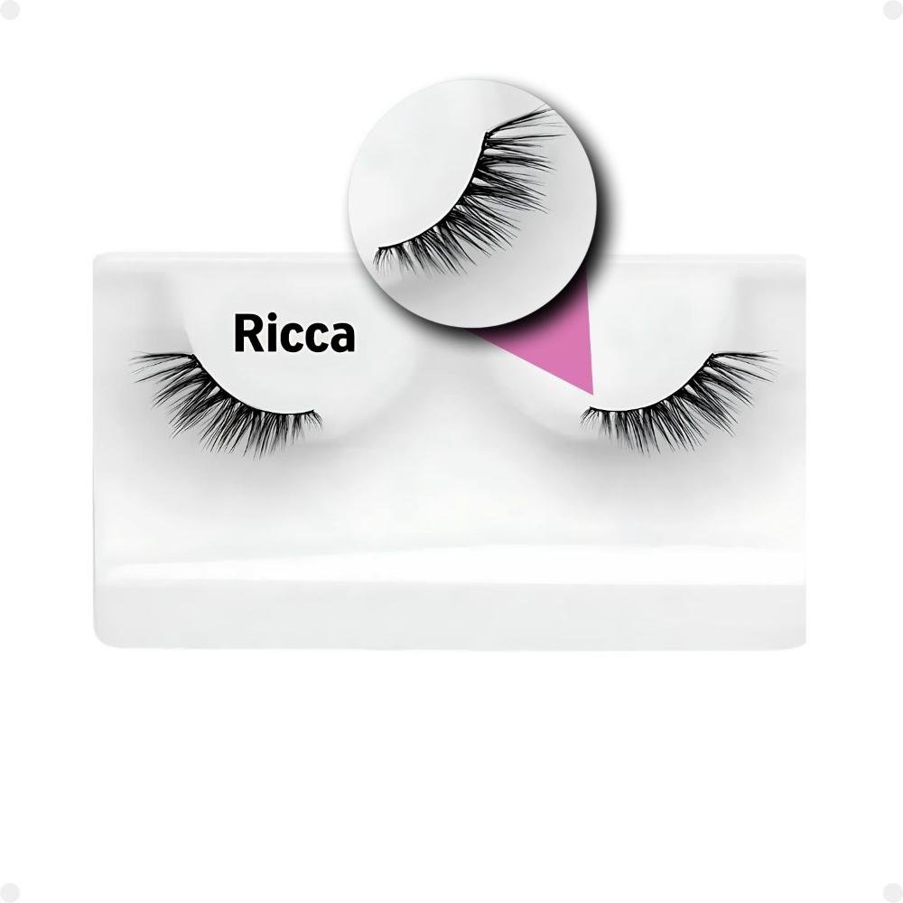 Cílios Postiços Ricca Belliz Fox Eyes Poderoso Gatinho Vol:2 Médio Cód.2697 ÚNICO 4