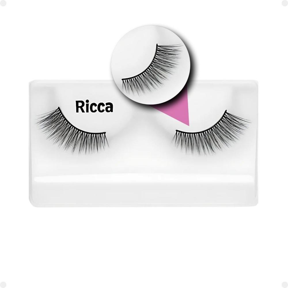 Cílios Postiços Ricca Belliz Fox Eyes Chic Vol:2 Médio Cód.2692 ÚNICO 4