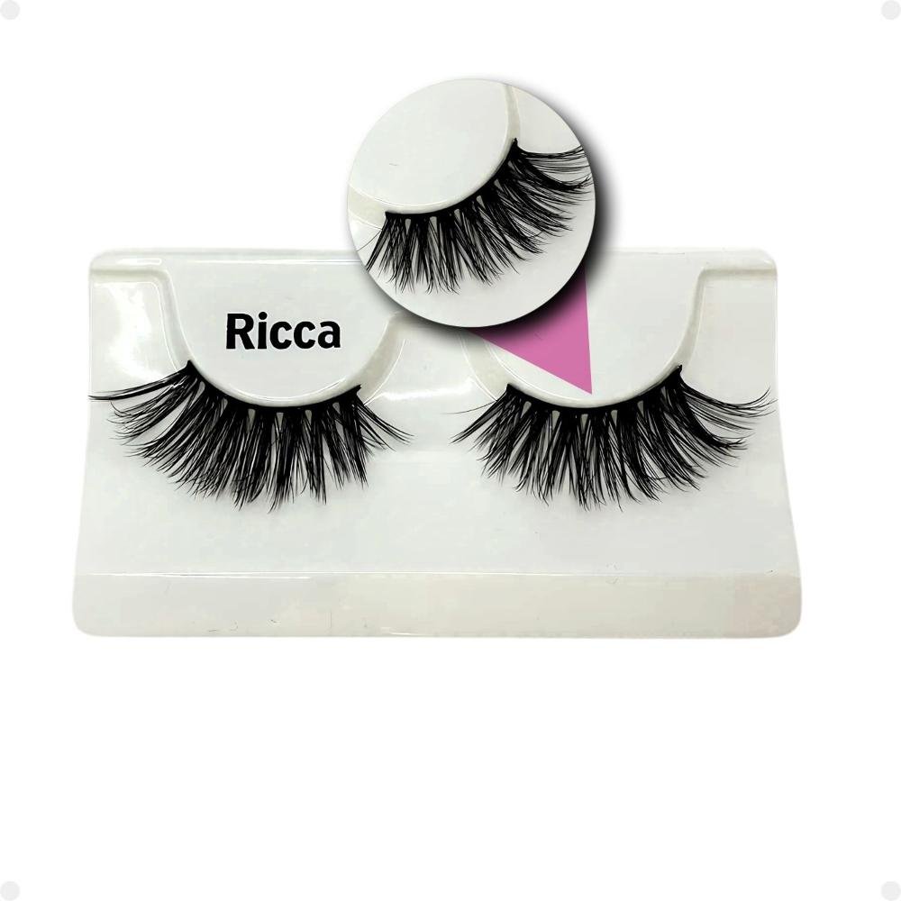 Cílios Postiços Ricca Belliz Fox Eyes Poderoso Degradê Vol:3 Longo Cód.2693 ÚNICO 4