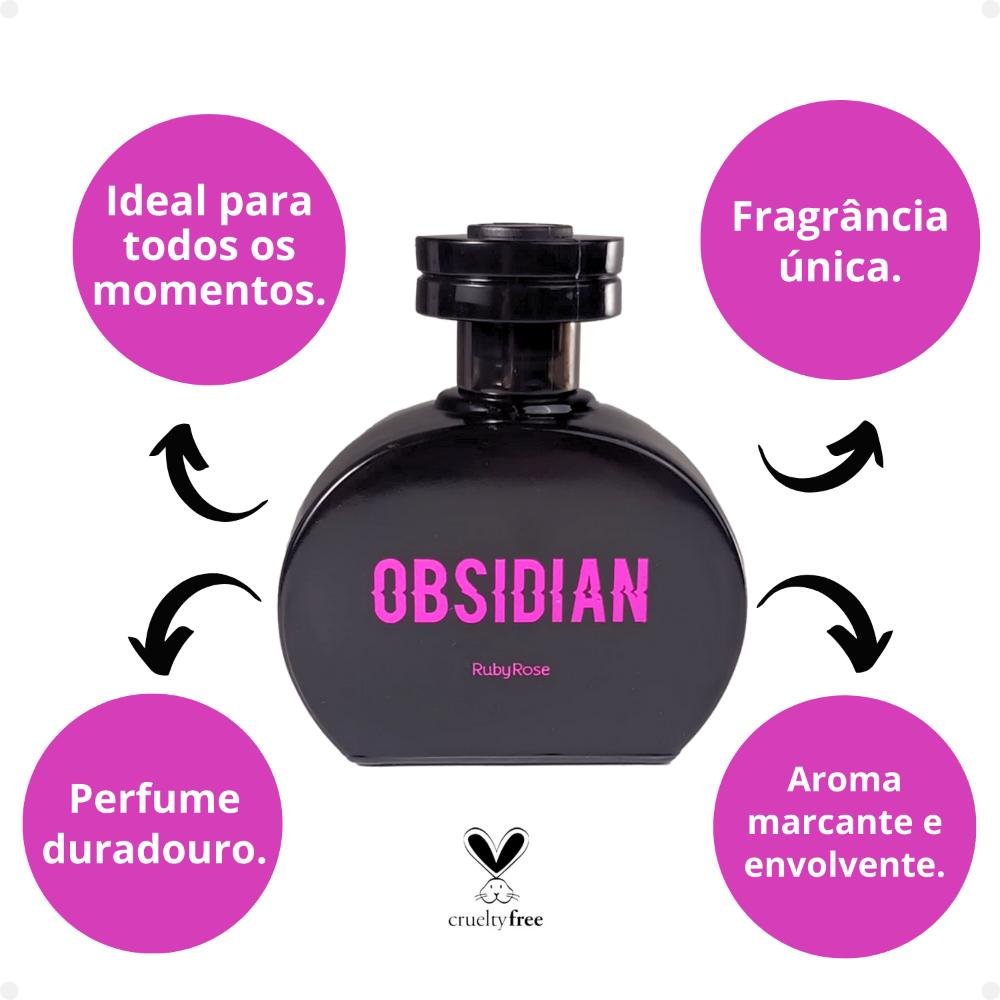 Desodorante Colônia Ruby Rose Obsidian HB-P108 100ml 100ml 2