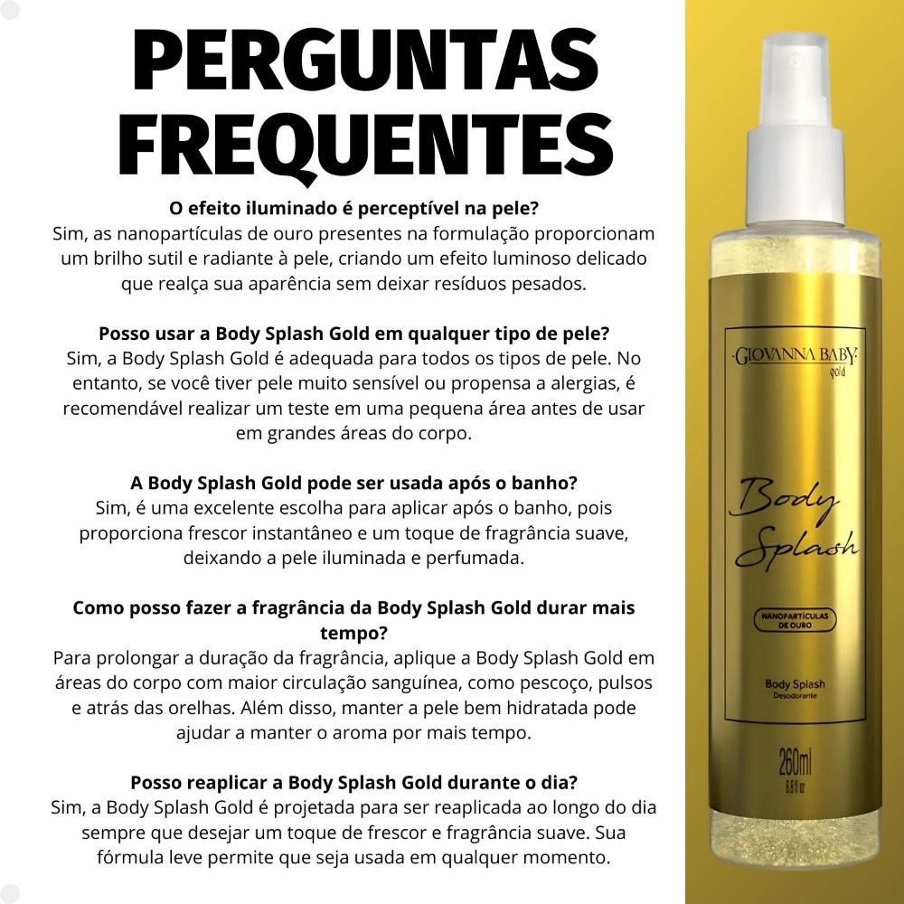 Body Splash Desodorante Giovanna Baby Gold 260ml 260ml 7