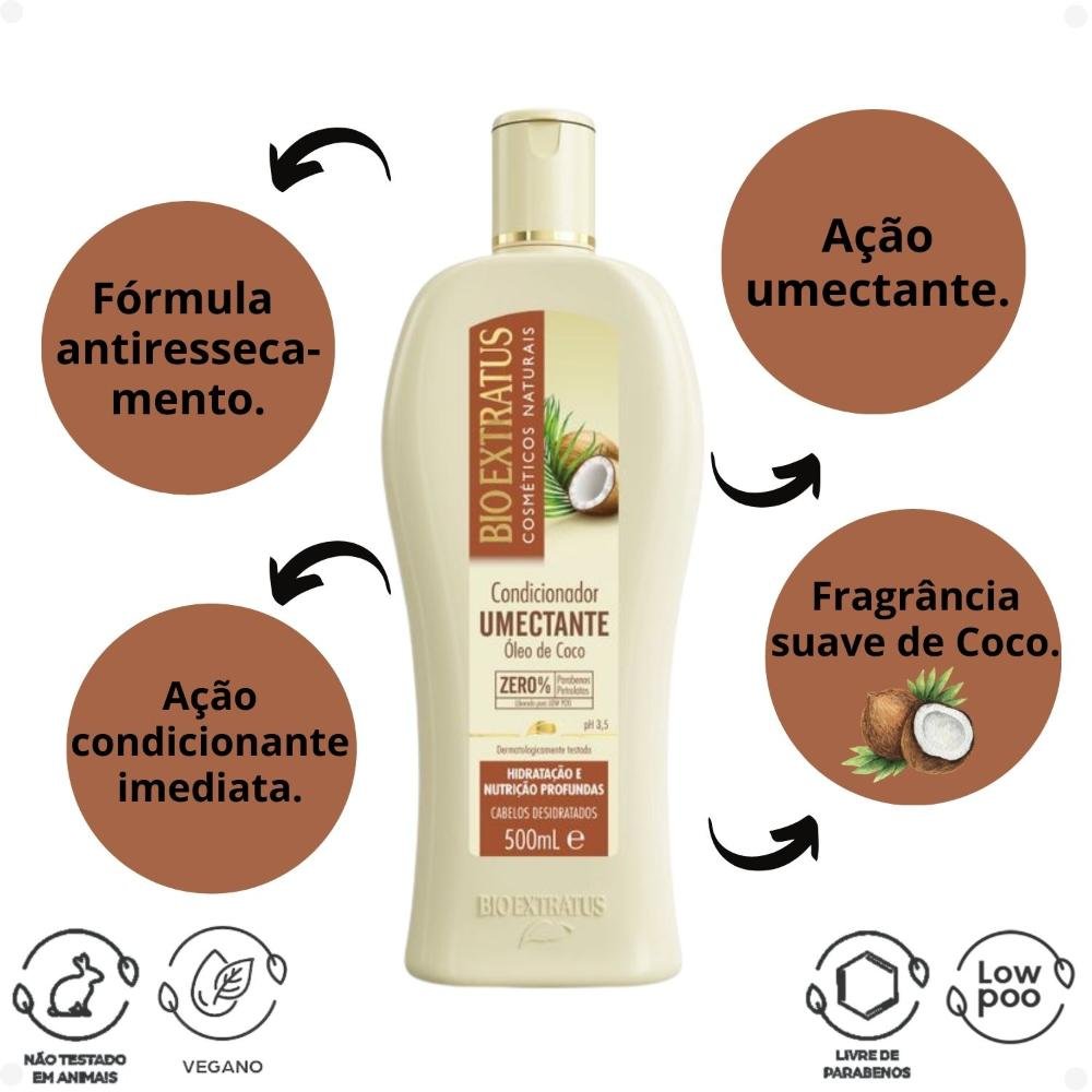 Condicionador Bio Extratus Umectante Óleo de Coco 500ml 500ml 2