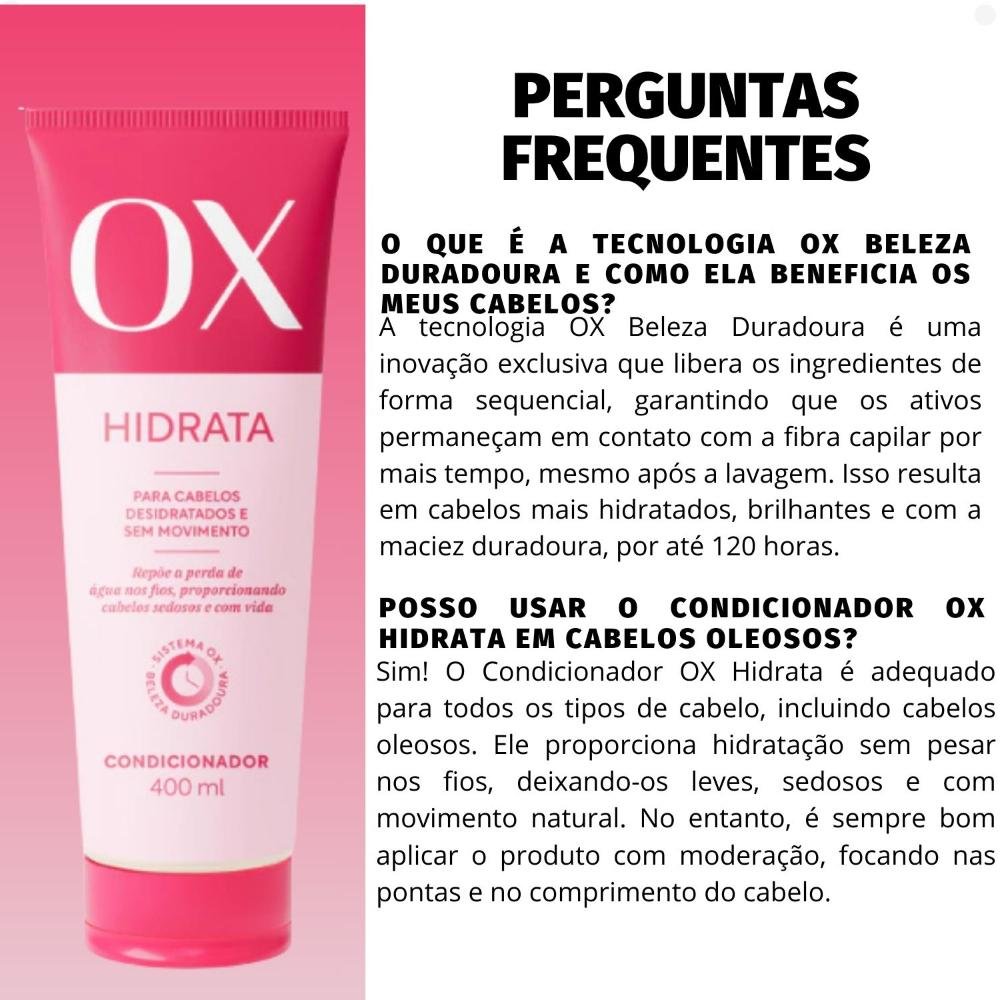 Condicionador Ox Hidrata 400ml 400ml 5