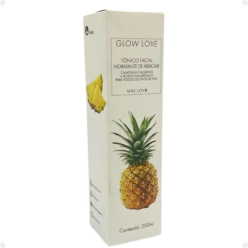 Tônico Facial Hidratante Max Love Glow Love Abacaxi Todos os Tipos de Pele 200ml 200ml 4