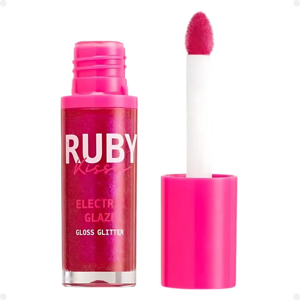Gloss Glitter Ruby Kisses Electric Glaze 04 Fuchsia Lgg04b 04 Fuchsia 1