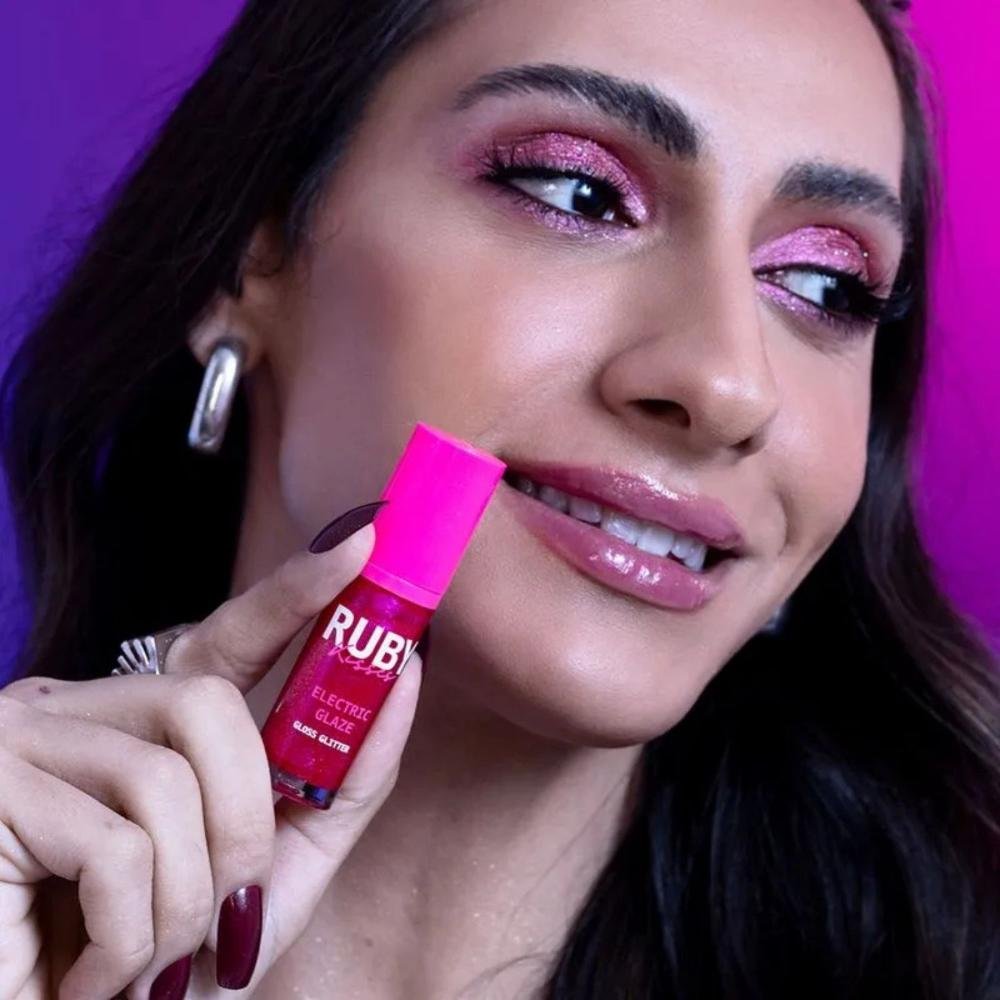 Gloss Glitter Ruby Kisses Electric Glaze 04 Fuchsia Lgg04b 04 Fuchsia 6