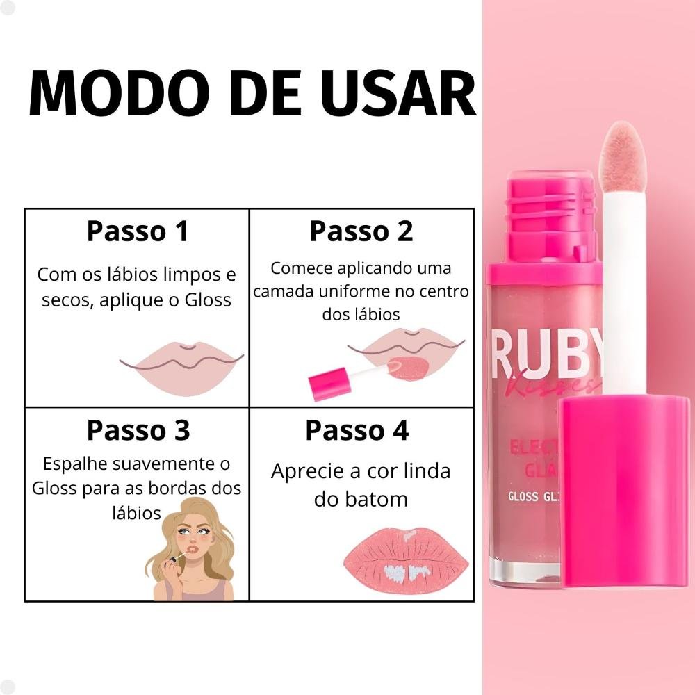 Gloss Glitter Ruby Kisses Electric Glaze 03 Unicorn Lgg03b 03 Unicorn 8