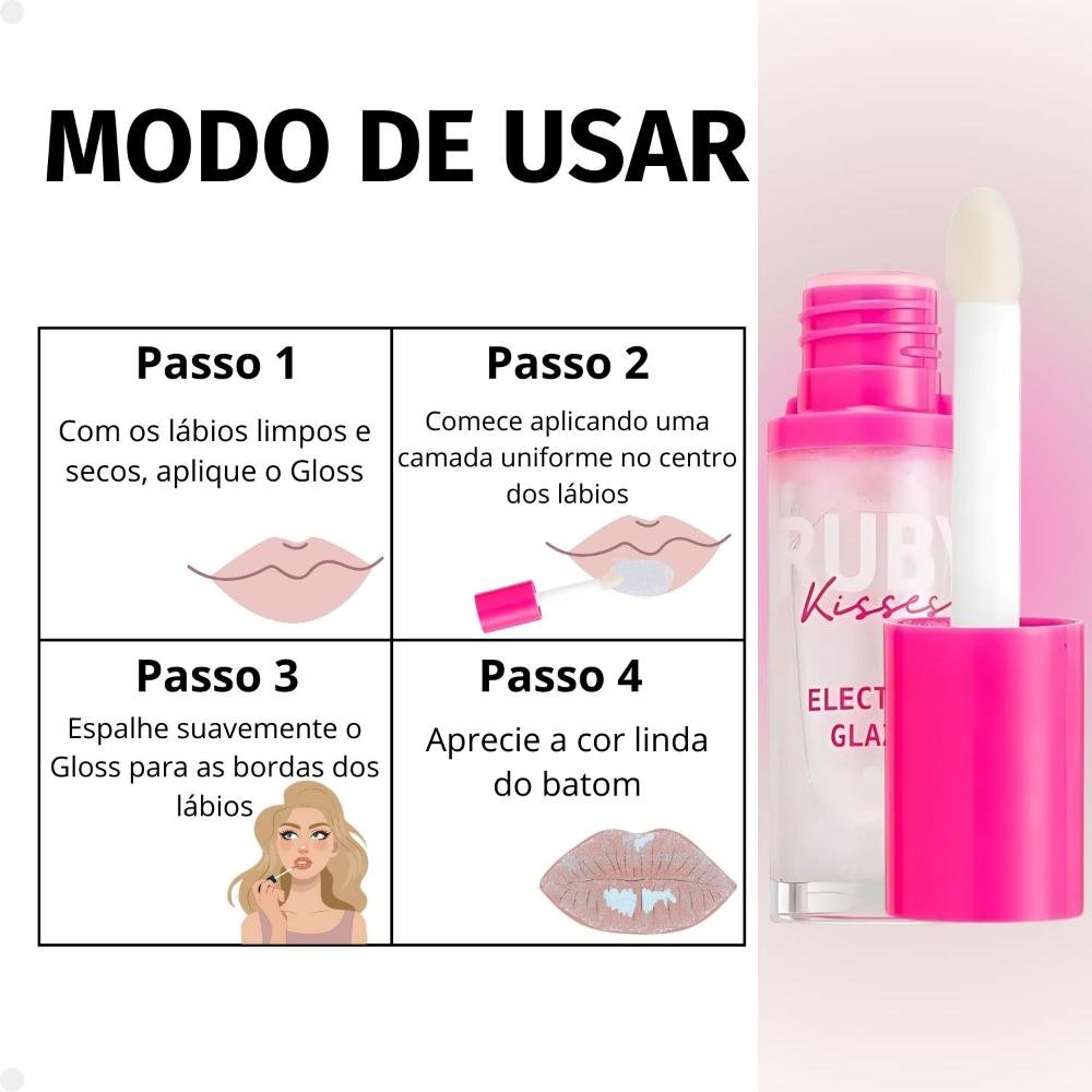 Gloss Glitter Ruby Kisses Electric Glaze 02 Holo Sky Lgg02b 02 Holo Sky 8