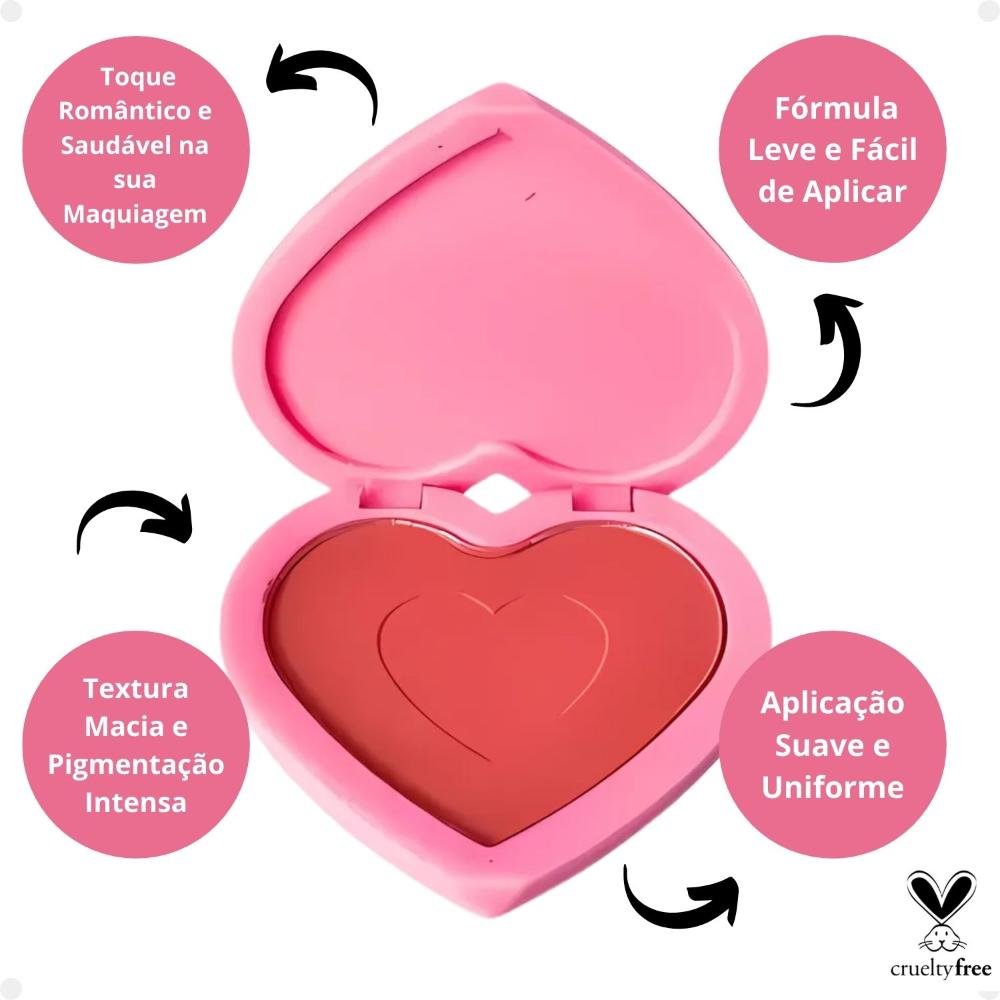 Blush Compacto Ruby Rose Dopamine Shy Cheeks Rosy Whisper Hb-F1002-2 Rosy Whisper 2