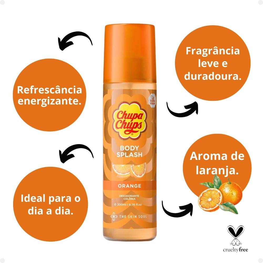 Body Splash Chupa Chups The Skin Soul  Orange 200ml 200ml 2