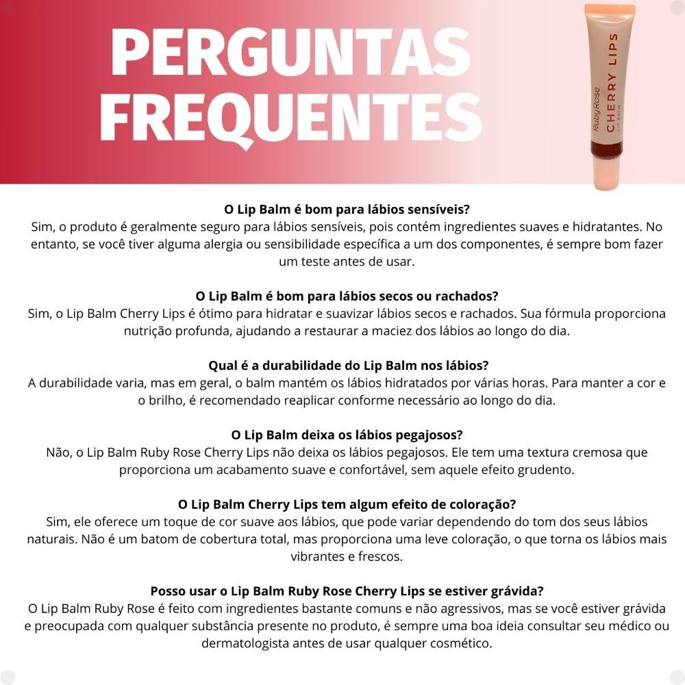 Lip Balm Ruby Rose Cherry Lips CL60 Hb-L6503-6 CL60 7