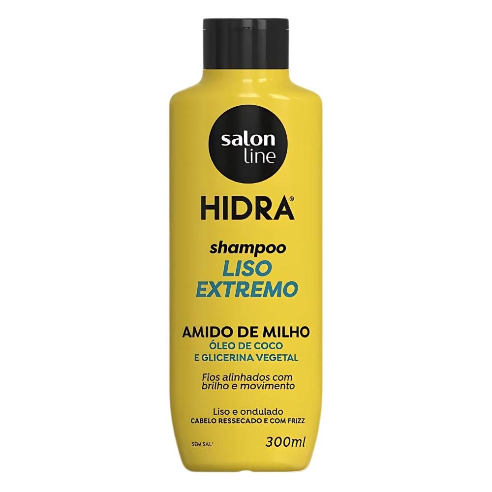 Salon Line Hidra: Shampoo e Condicionador Liso Extremo 300ml ÚNICO 4