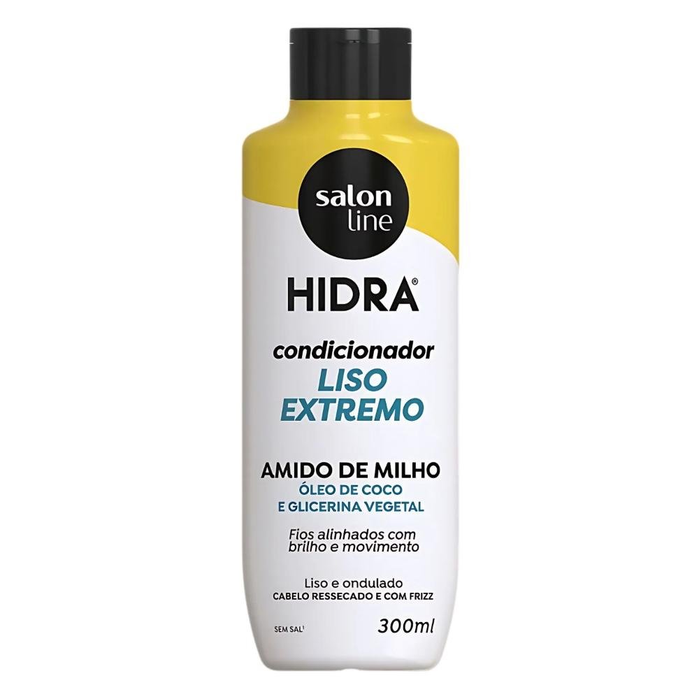 Salon Line Hidra: Shampoo e Condicionador Liso Extremo 300ml ÚNICO 5