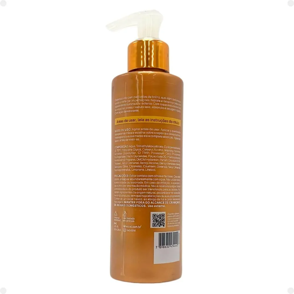 Iluminador Corporal Labotrat Vai & Brilha! Bronze 190ml 190ml 3