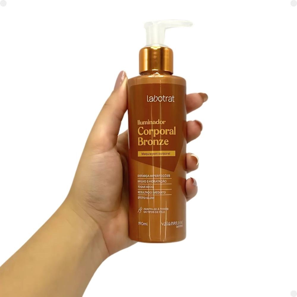 Iluminador Corporal Labotrat Vai & Brilha! Bronze 190ml 190ml 4