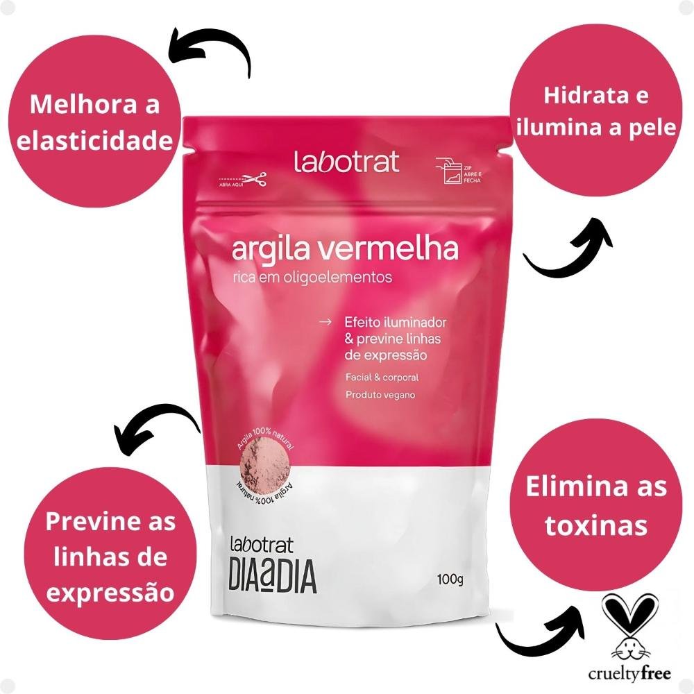 Argila Vermelha Labotrat Dia a Dia 100g 100g 2