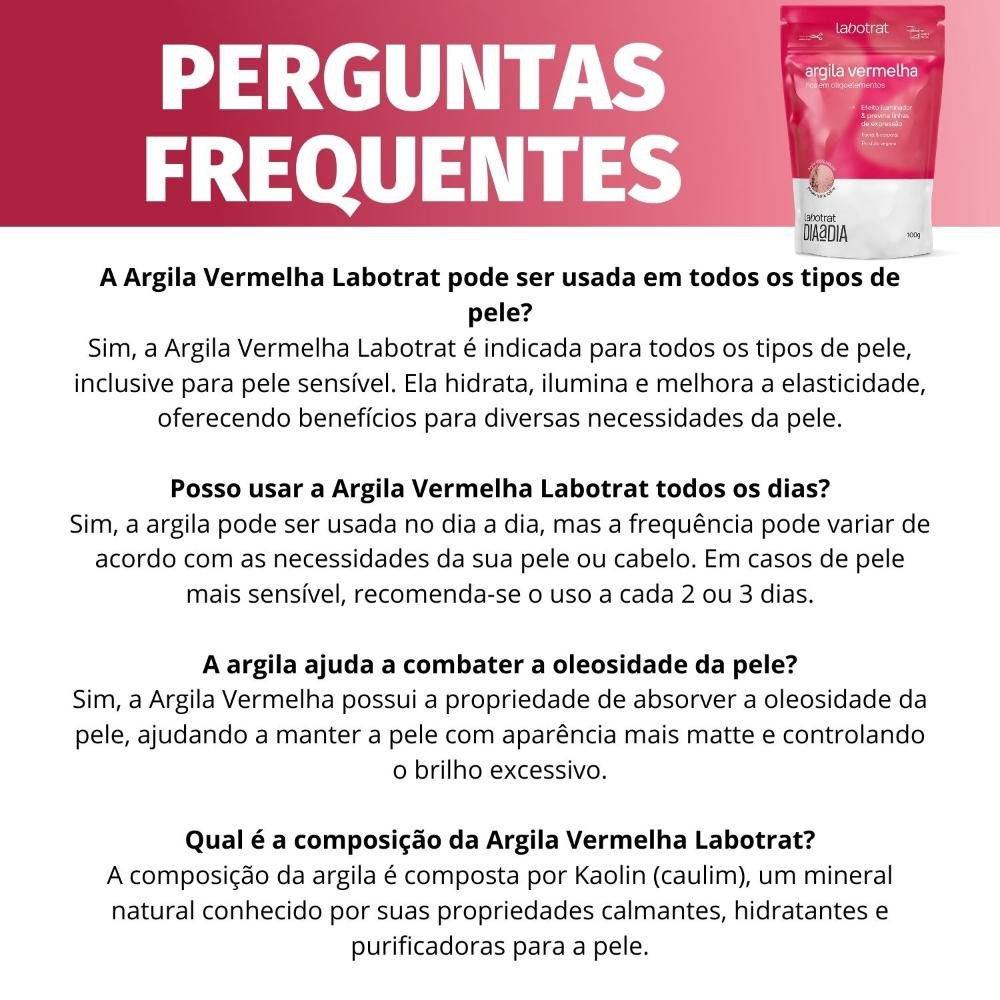 Argila Vermelha Labotrat Dia a Dia 100g 100g 6