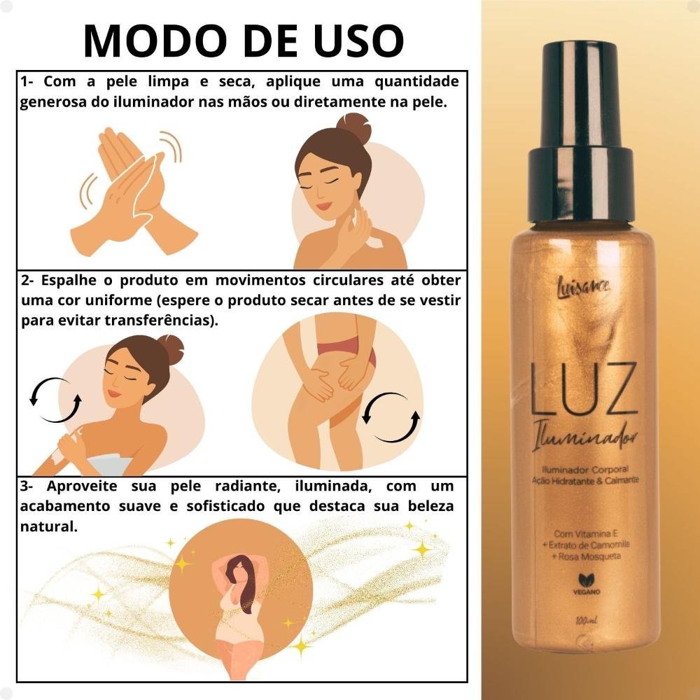 Iluminador Corporal Luisance Luz 100ml 100ml 5