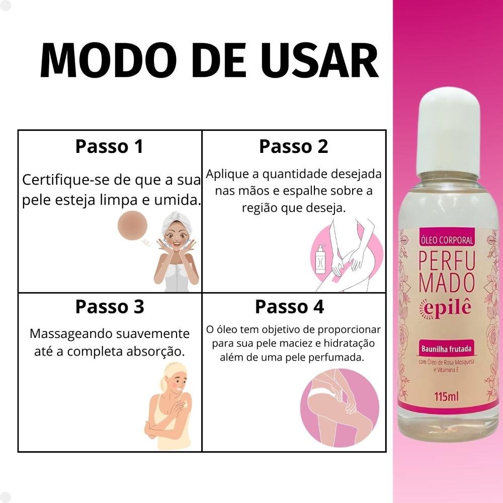 Óleo Corporal Epilê Baunilha Frutada 115ml 115ml 6