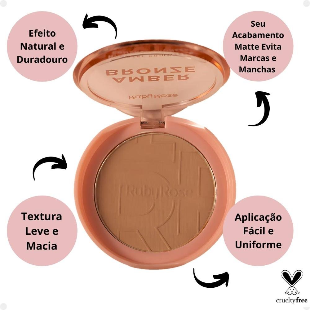 Bronzer Compacto Ruby Rose Amber Bronze Beach Sands Hb-m202-1 Beach Sands 2