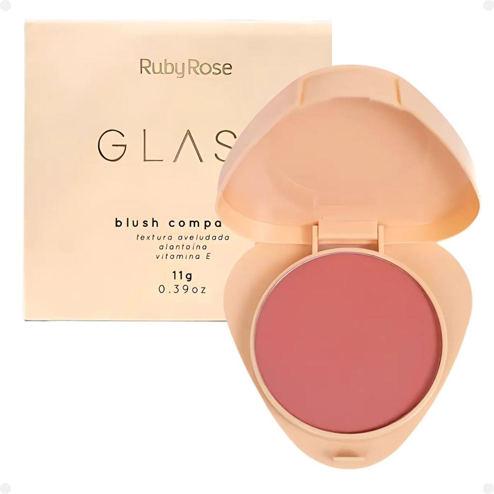 Blush Compacto Ruby Rose Glass Gb60 Hb-6120-6 Cor GB60 1