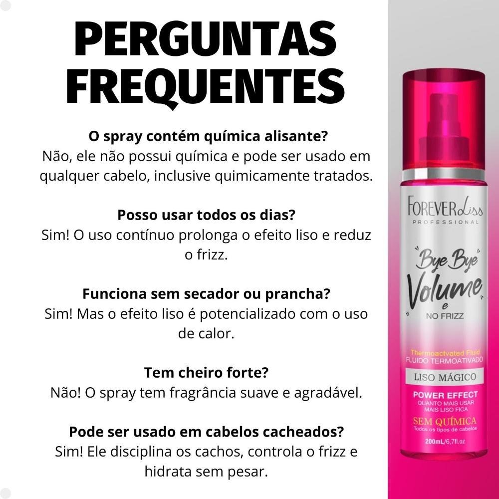 Fluido Termoativado Forever Liss Bye Bye Volume 200ml 200ml 7
