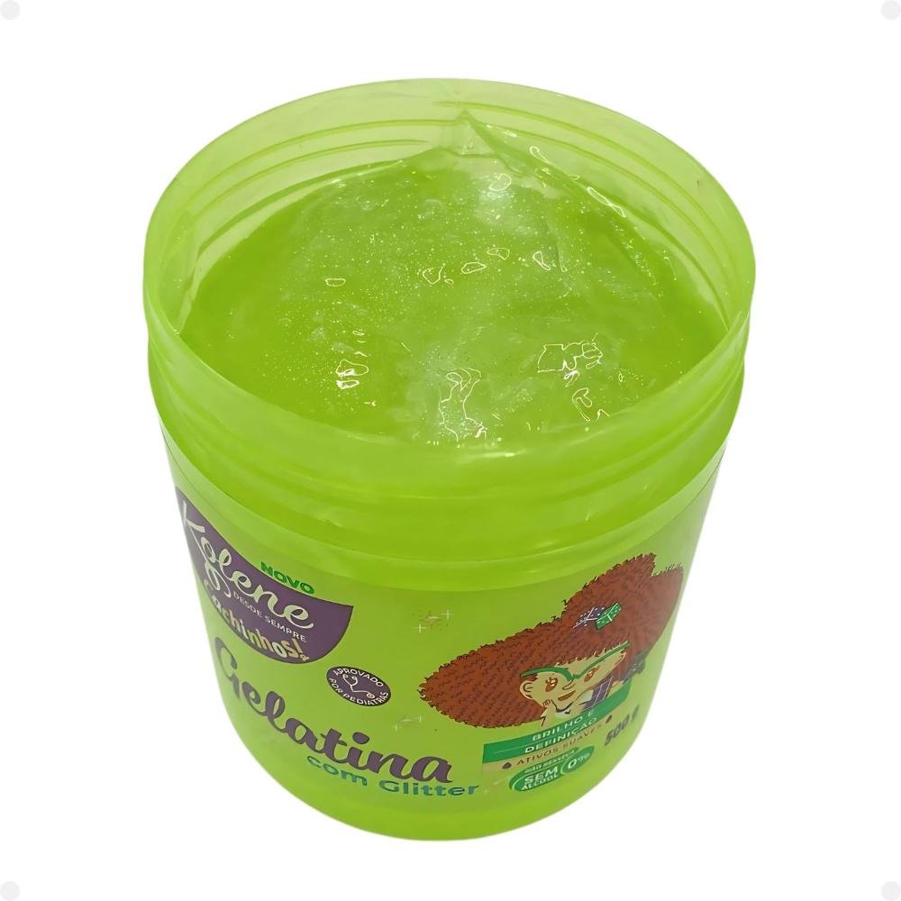 Gelatina Capilar Com Glitter Kolene Cachinhos 500g 500g 4