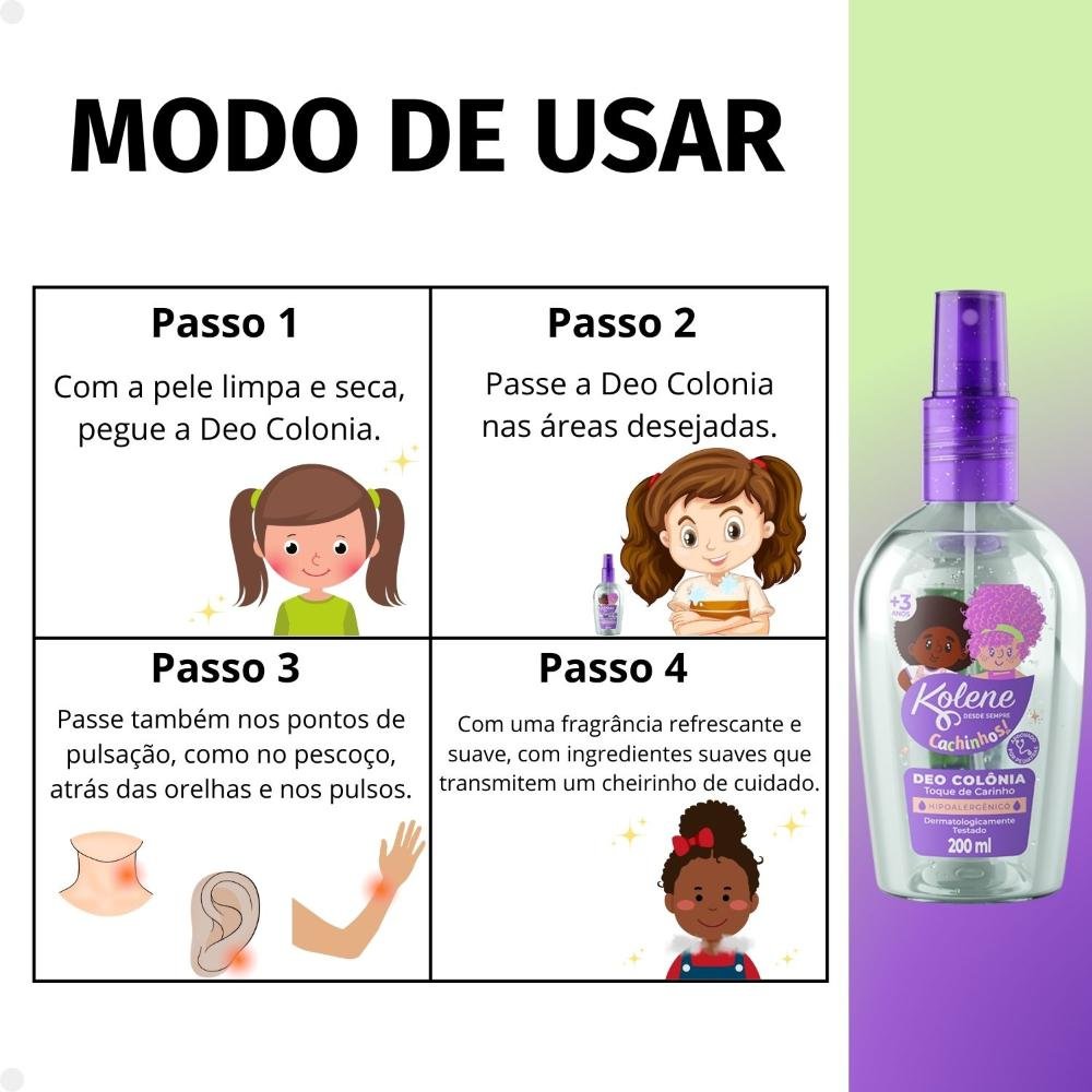 Deo Colônia Kolene Cachinhos 200ml 200ml 6