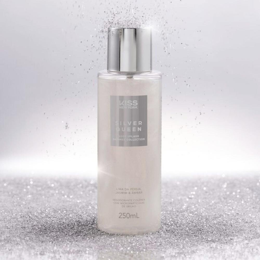 Body Splash Kiss New York Shimmer Collection Silver Queen Lima da Pérsia, Jasmim e Ambar 250ml 250ml 3