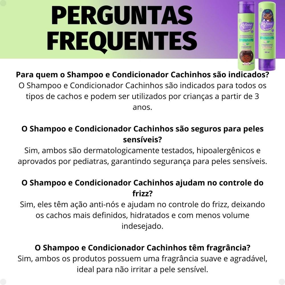 Kit Kolene Cachinhos: Shampoo e Condicionador 300ml 300ml 6