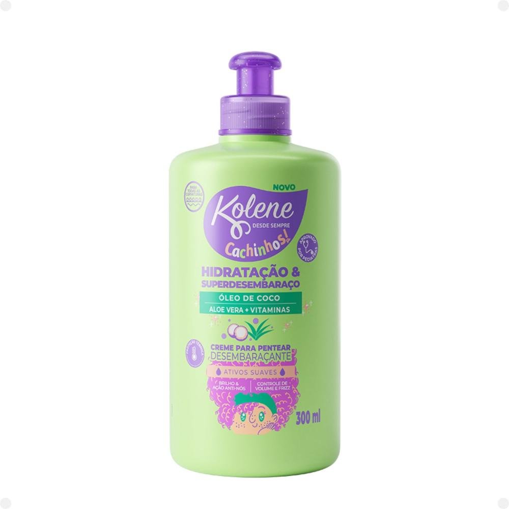 Kit Kolene Cachinhos: Shampoo, Condicionador, Creme para Pentear, Ativador de Cachos, Spray Desembaraçante e Gelatina ÚNICO 4