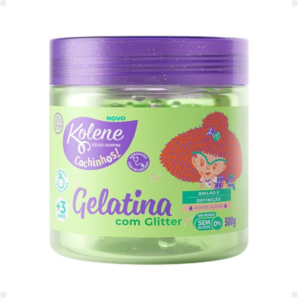 Kit Kolene Cachinhos: Shampoo, Condicionador, Creme para Pentear, Ativador de Cachos, Spray Desembaraçante e Gelatina ÚNICO 7