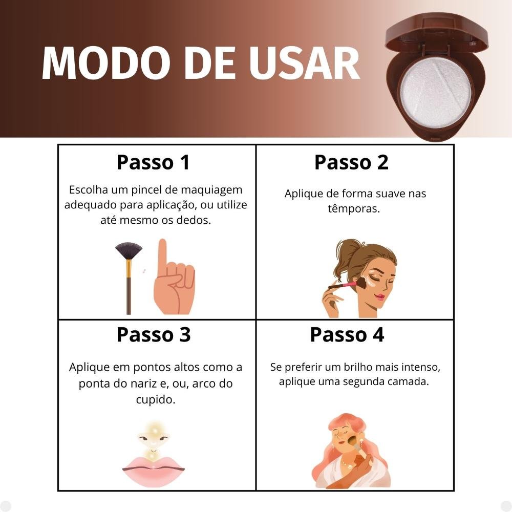 Iluminador Baked Ruby Rose Glass Bh01 Hb-F1604-1 Bh01 5