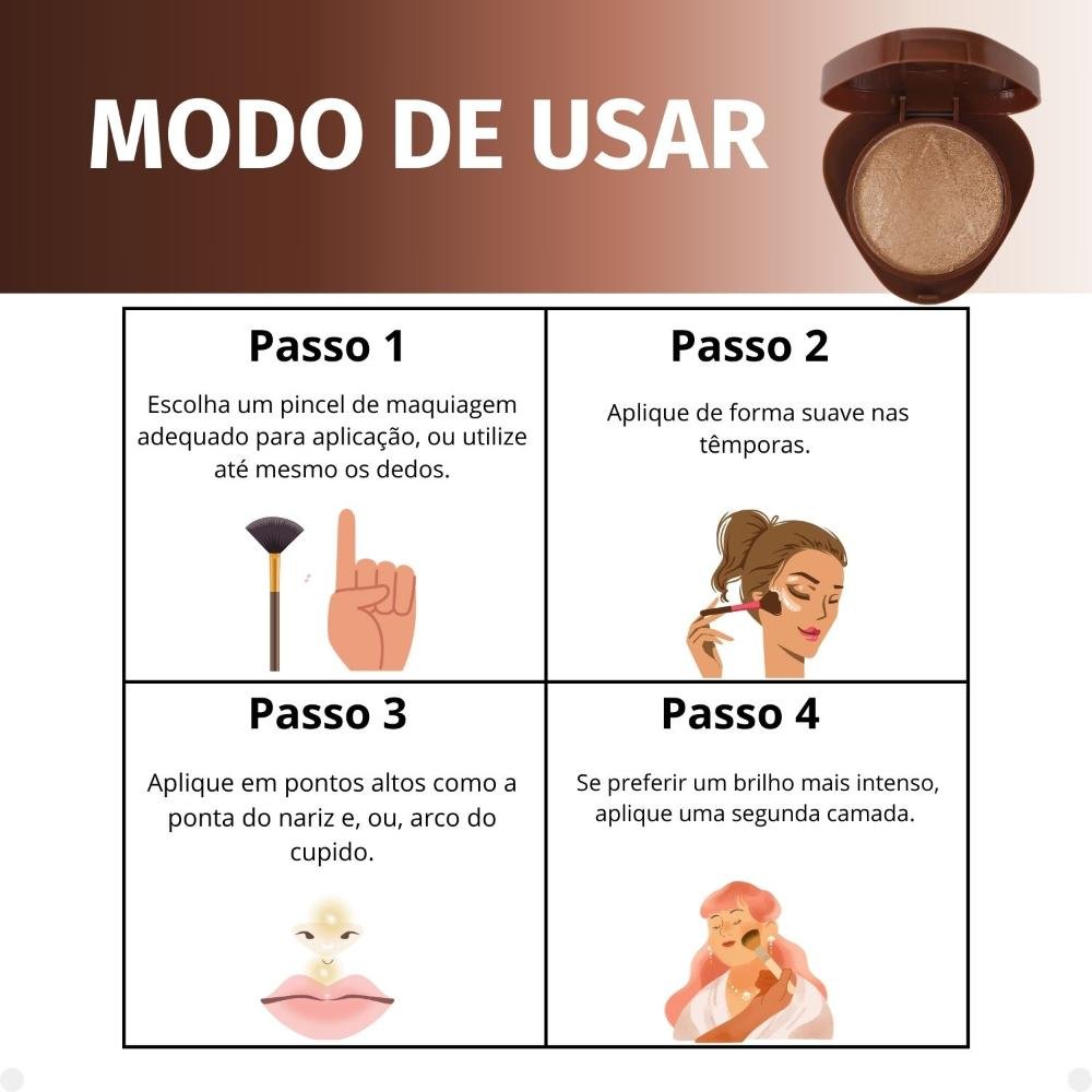 Iluminador Baked Ruby Rose Glass Bh03 Hb-F1604-3 Bh03 5