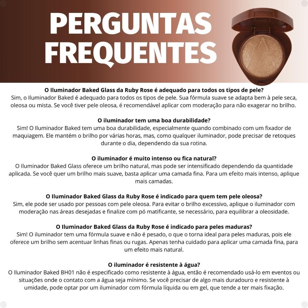 Iluminador Baked Ruby Rose Glass Bh03 Hb-F1604-3 Bh03 6