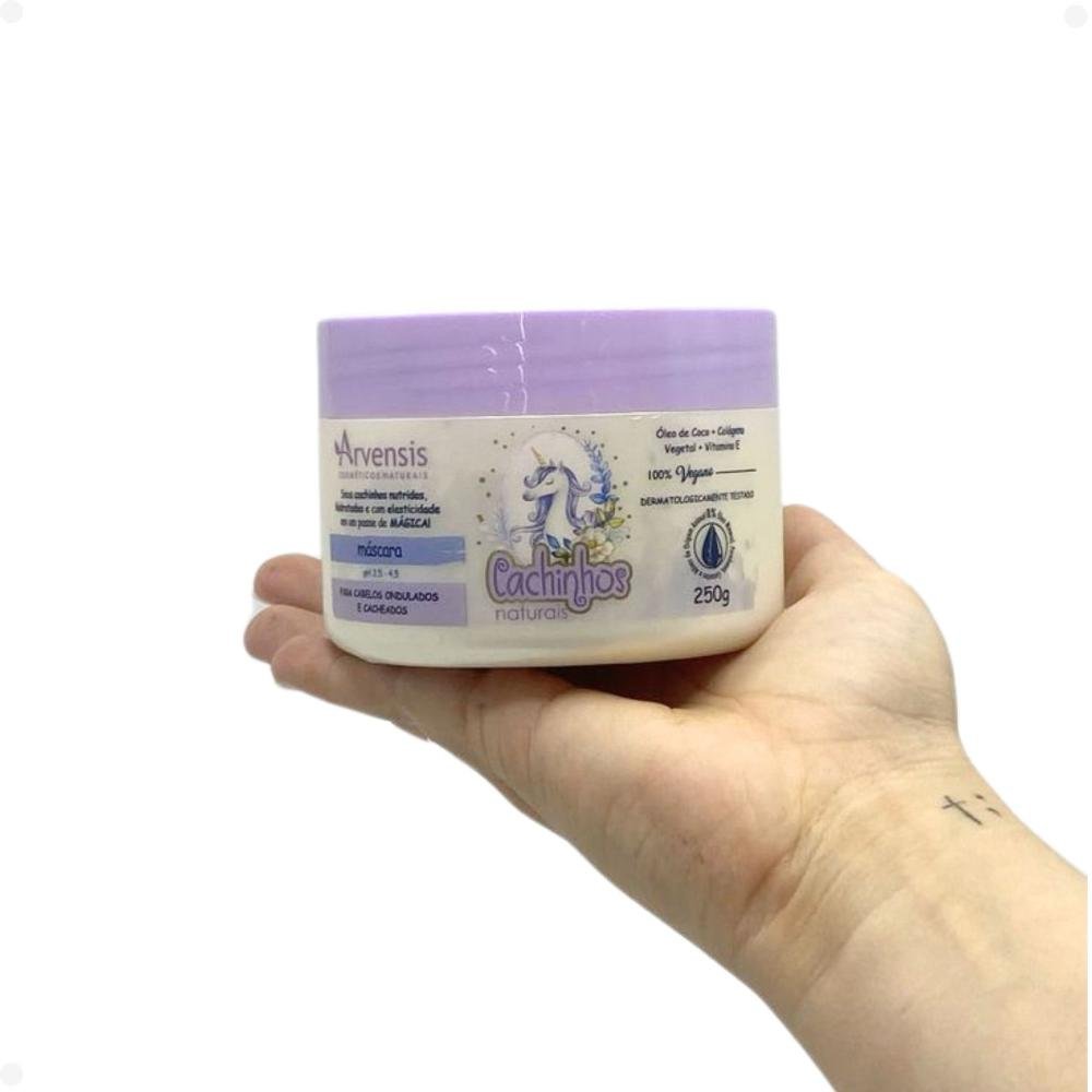 Máscara Arvensis Cachinhos Naturais Cabelos Ondulados e Cacheados 250g 250g 3