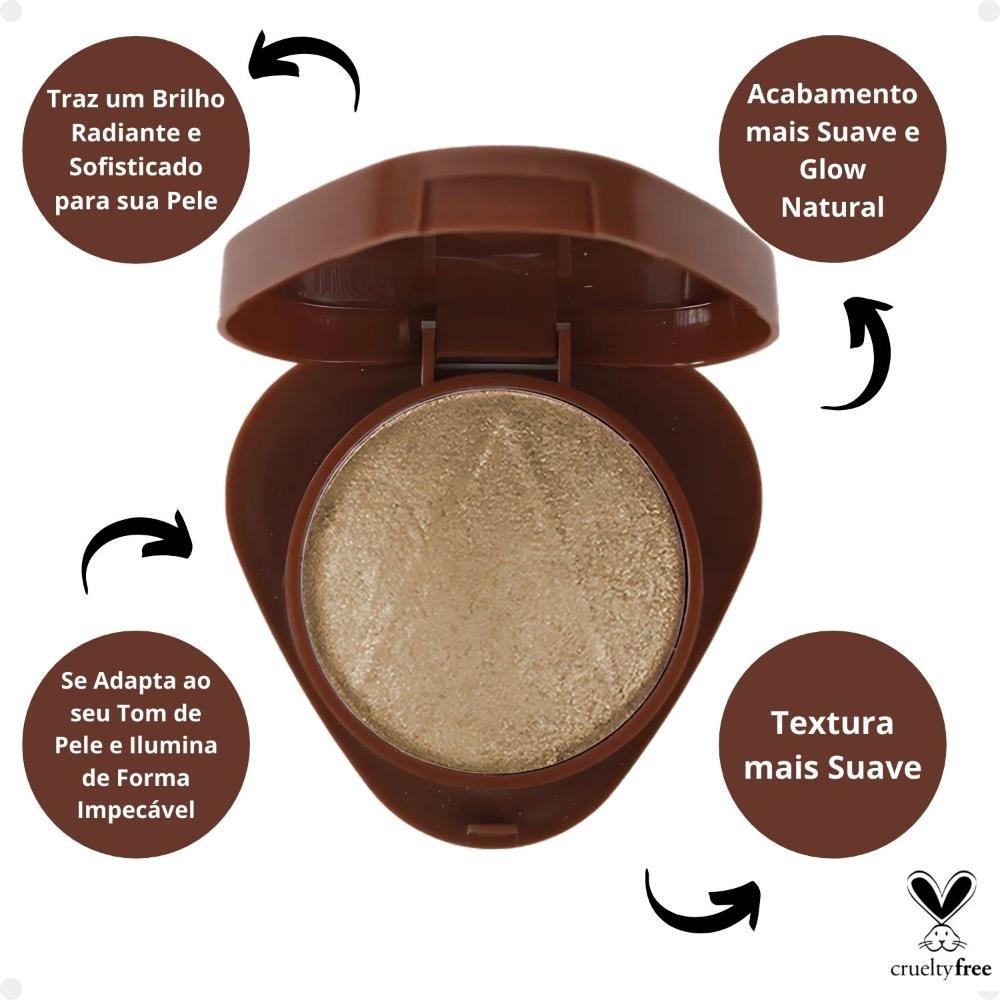 Iluminador Baked Ruby Rose Glass Bh04 Hb-F1604-4 Bh04 2