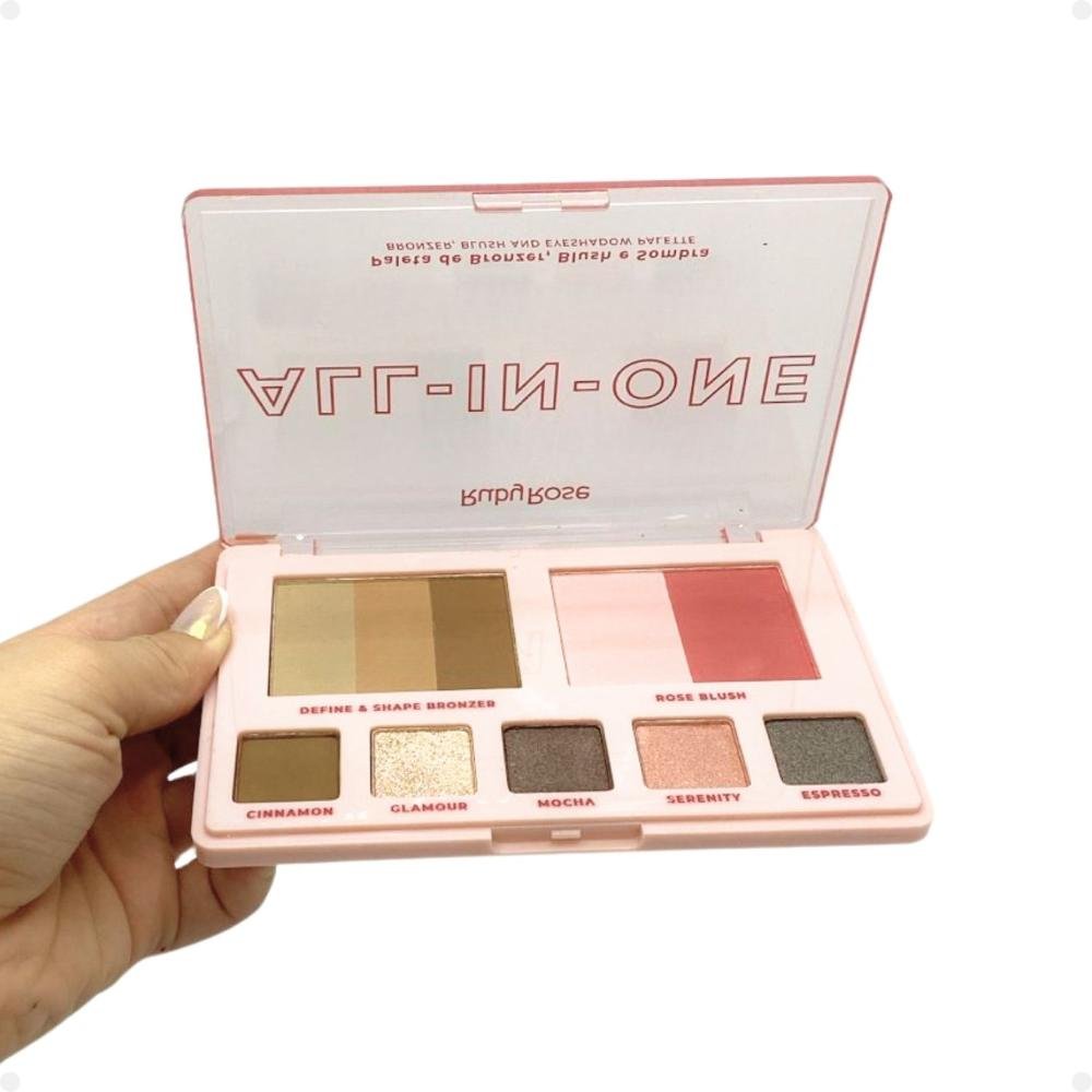 Paleta de Bronzer, Blush e Sombra Ruby Rose All-In-One HB-M1002 ÚNICO 3