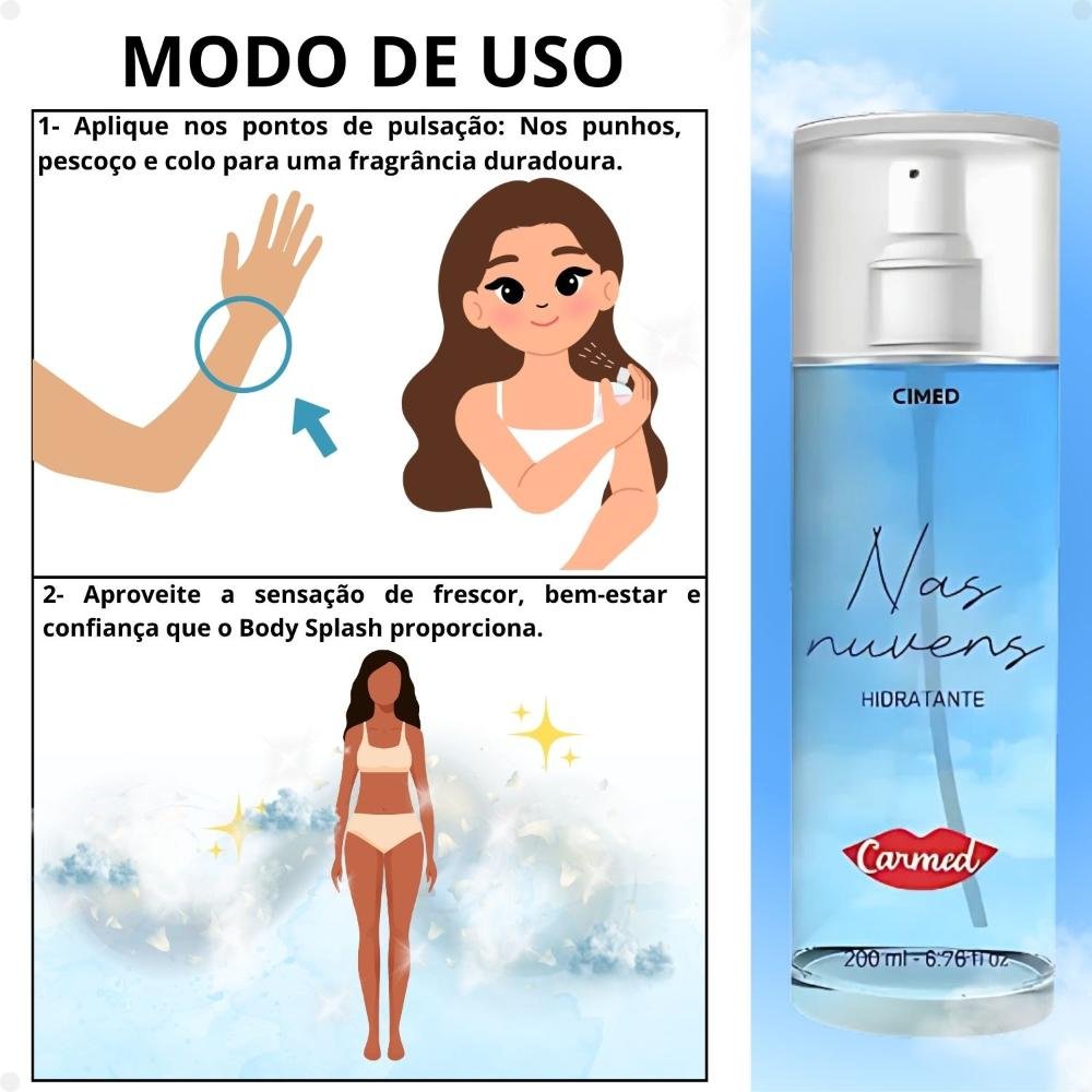 Body Splash Hidratante Carmed Nas Nuvens 200ml 200ml 4