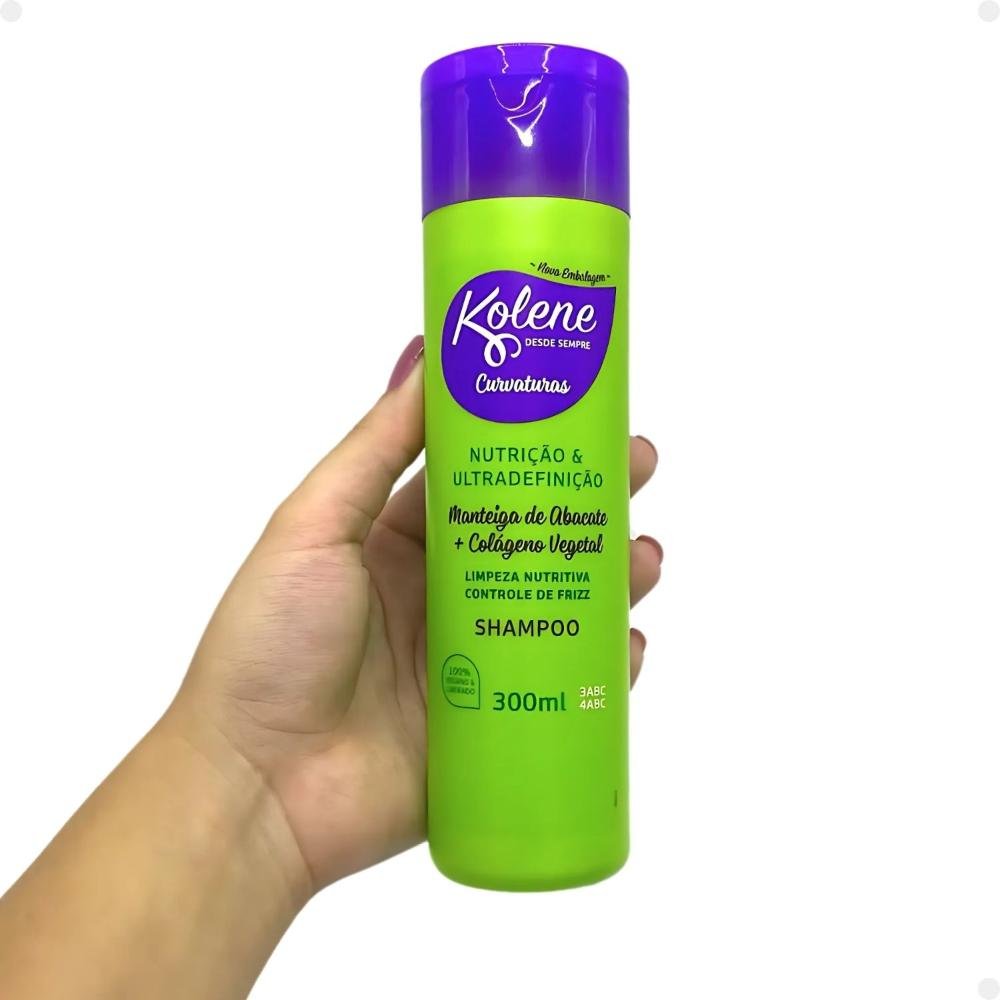 Shampoo Kolene Curvaturas Nutrição e Ultradefinição 300ml 300ml 4