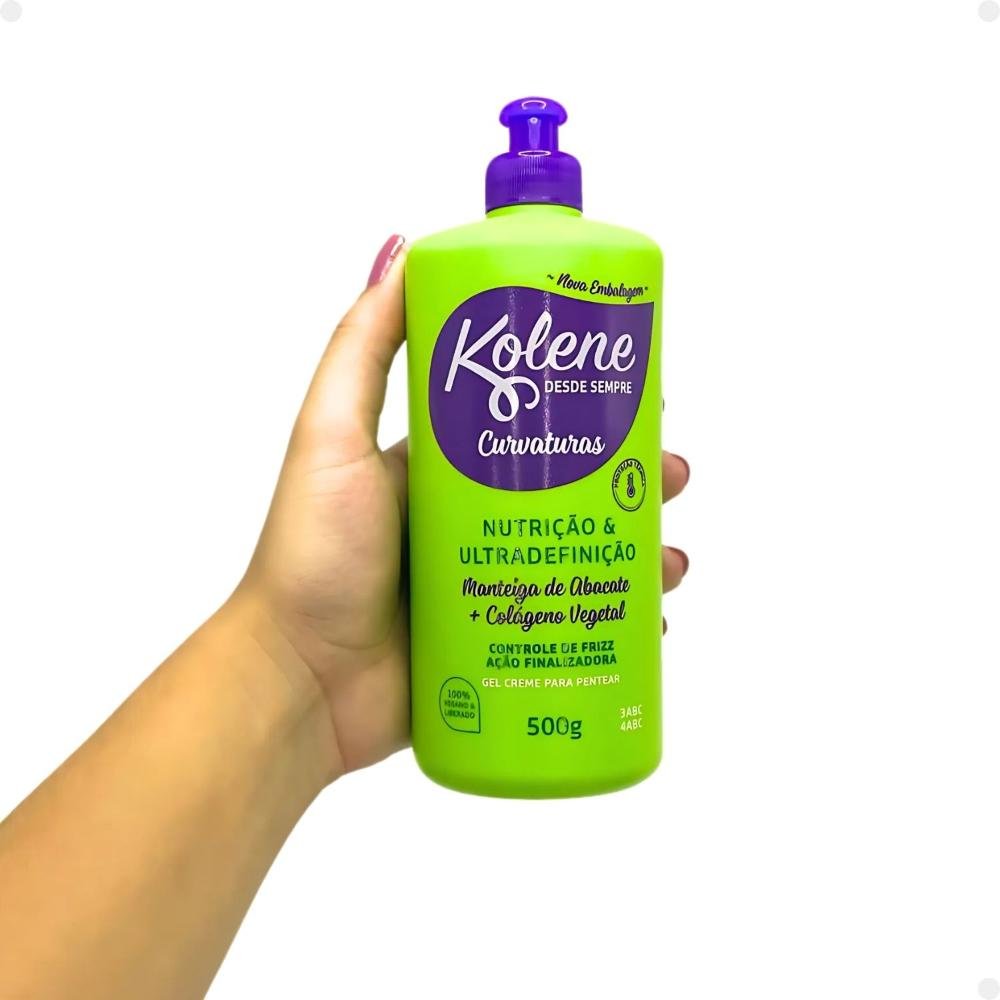 Gel Creme para Pentear Kolene Curvaturas Nutrição e Ultradefinição 500g 500g 2