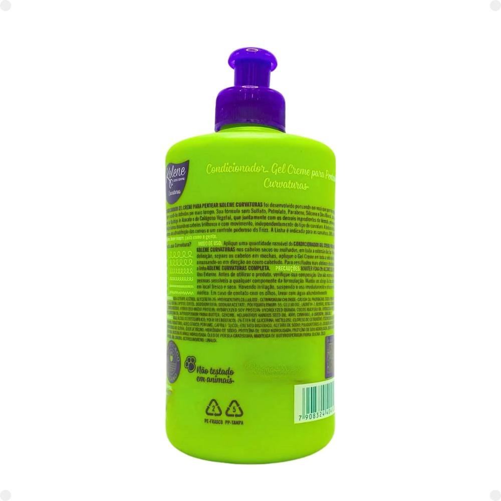 Gel Creme para Pentear Kolene Curvaturas Nutrição e Ultradefinição 300g 300g 3