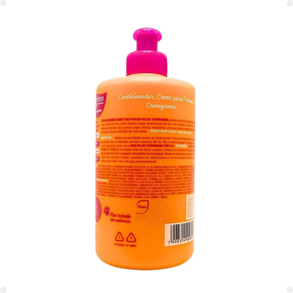 Creme para Pentear Kolene Cronograma Controle de Frizz e Finalização 300ml 300ml 3