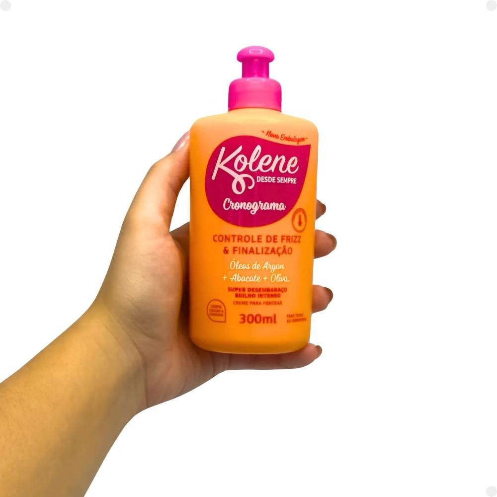 Creme para Pentear Kolene Cronograma Controle de Frizz e Finalização 300ml 300ml 4