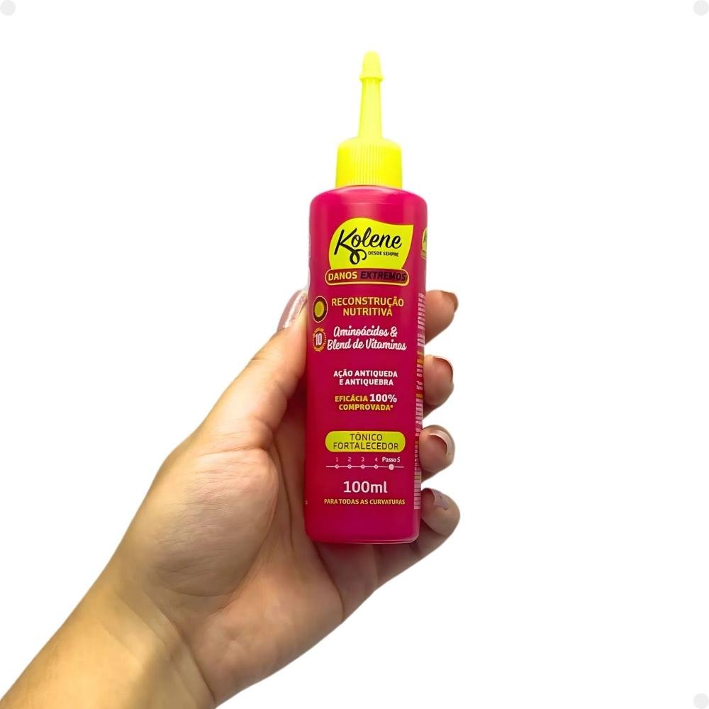 Tônico Fortalecedor Kolene Danos Extremos Reconstrução Nutritiva 100ml 100ml 4