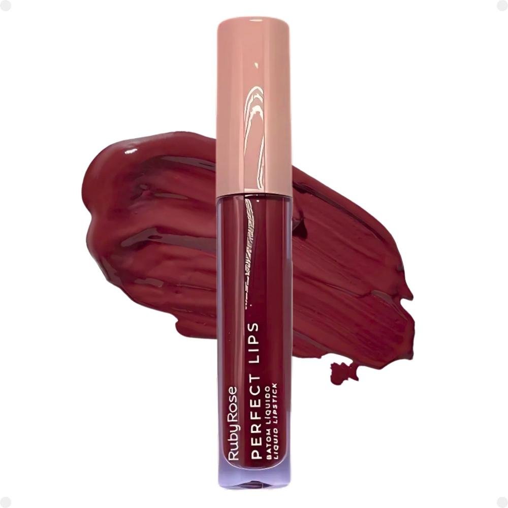 Batom Líquido Ruby Rose Perfect Lips Fearless HB-L6200-1 Fearless 2