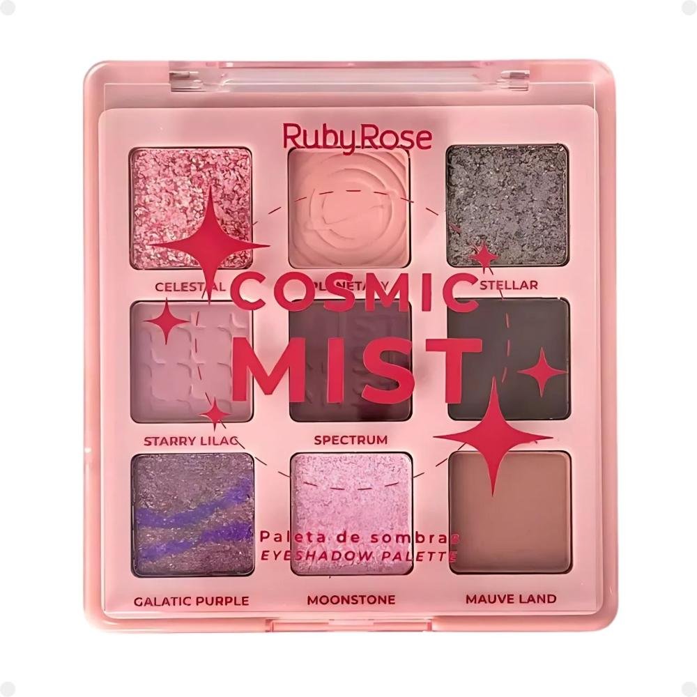Paleta de Sombras Ruby Rose Cosmic Mist 9 Cores HB-E2204 Cosmic Mist 3