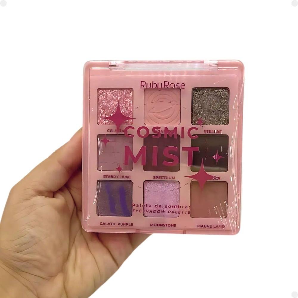 Paleta de Sombras Ruby Rose Cosmic Mist 9 Cores HB-E2204 Cosmic Mist 5