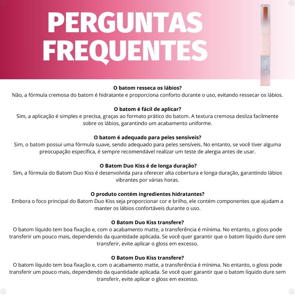 Batom Duo Ruby Rose Duo Kiss DK08 HB-L6203-8 DK08 3